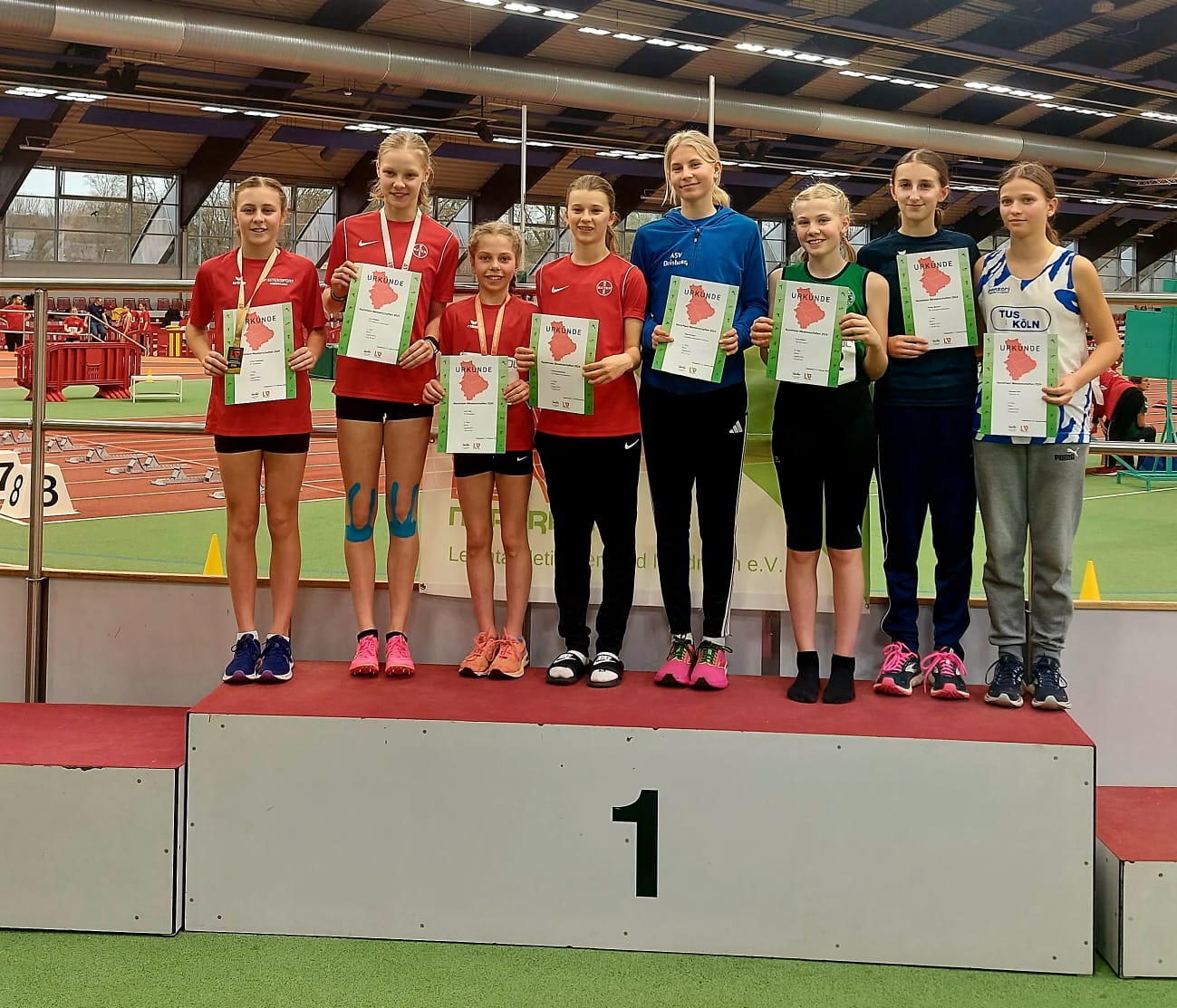U16-Nordrhein Meisterschaften Siegerehrung