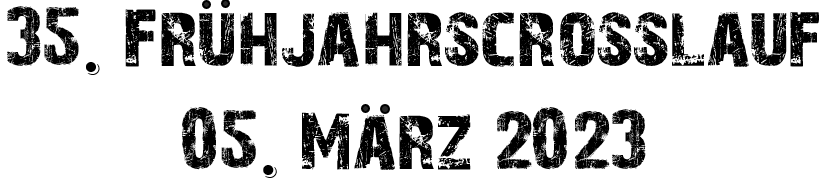 35. Frühjahrscrosslauf Schriftzug