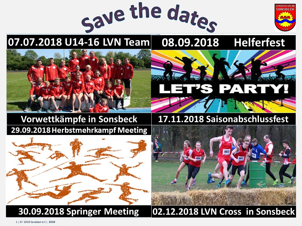 save the dates flyer